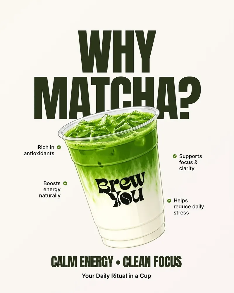 Iced Brew You. matcha latte